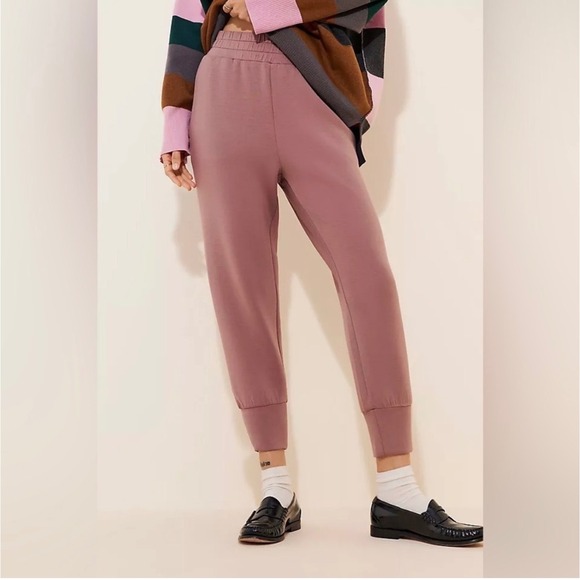 Varley Pants - Varley Slim Cuff Joggers Dusty Rose DoubleSoft Lounge Pants XXS